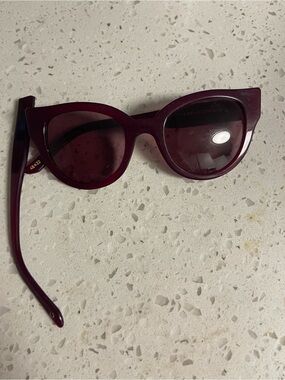 Cat-Eye Sunglasses in Deep Plum